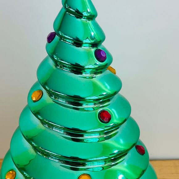 Towle Silversmiths Musical Box Revolving Christmas Tree Have Yourself A Merry - Picture 3 of 16